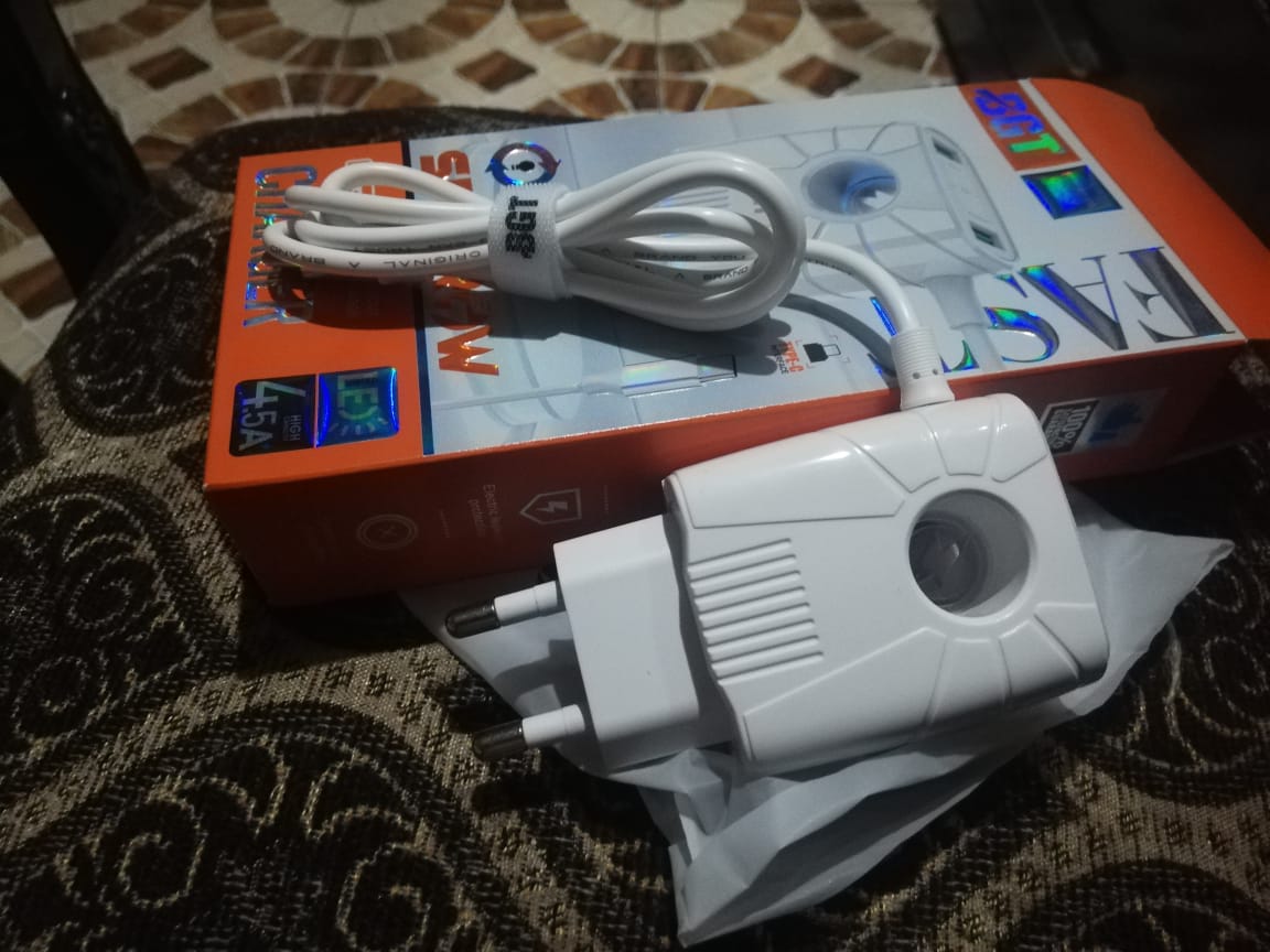 Charger with two USB Spaces