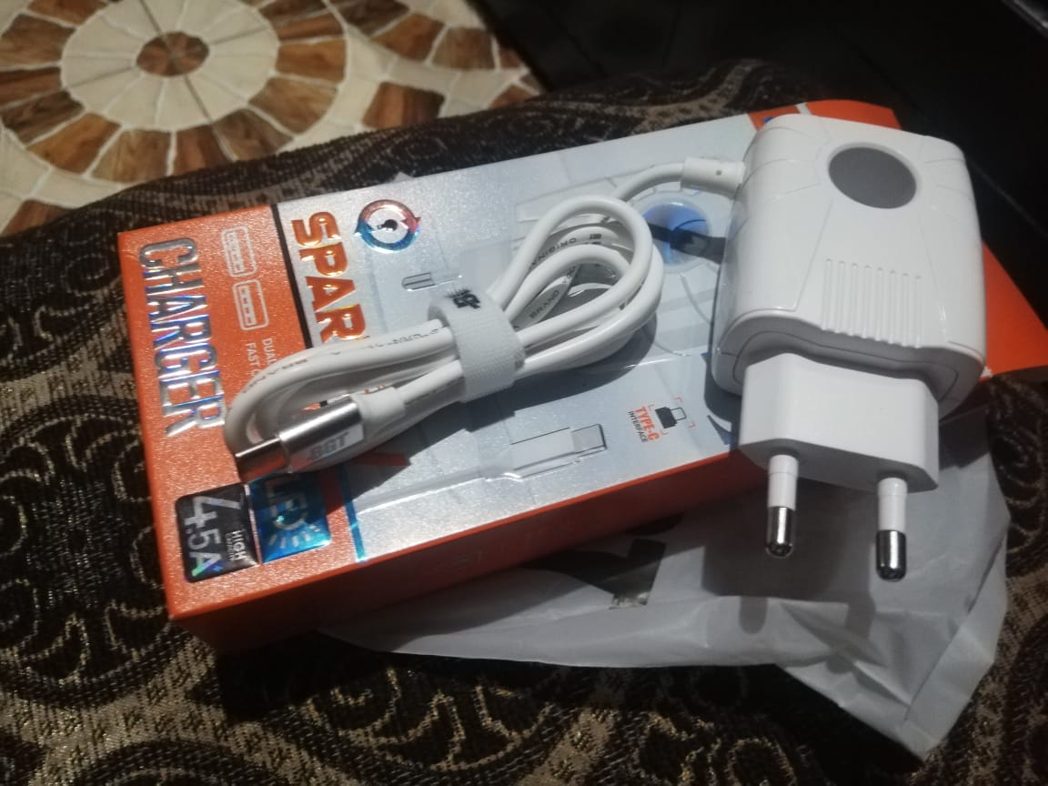 Charger with two USB Spaces