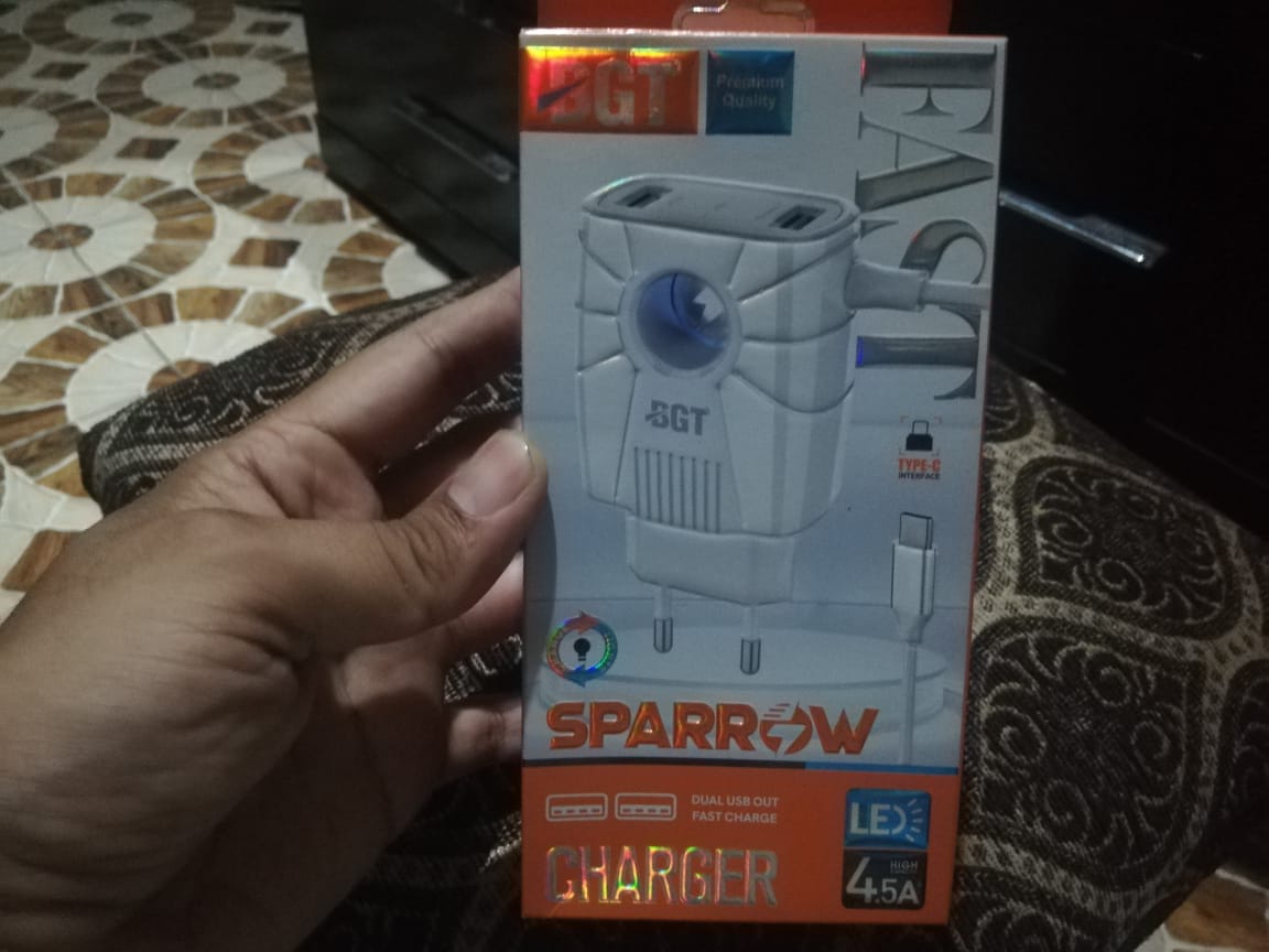 Charger with two USB Spaces
